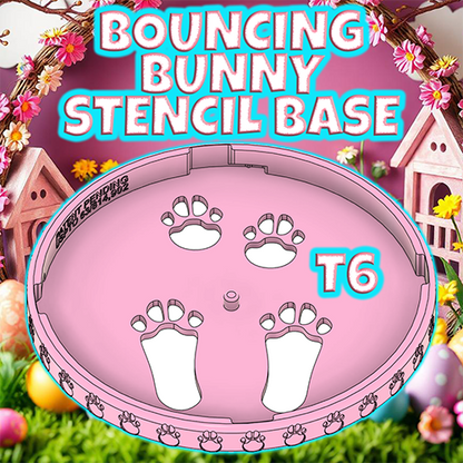 T6 Bouncing Bunny Powder Stencil Base