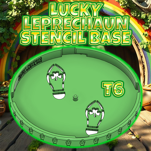 T6 Lucky Leprechaun Powder Stencil Base