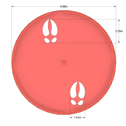 T9 Rustling Reindeer Stencil Base