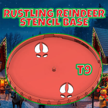 T9 Rustling Reindeer Stencil Base